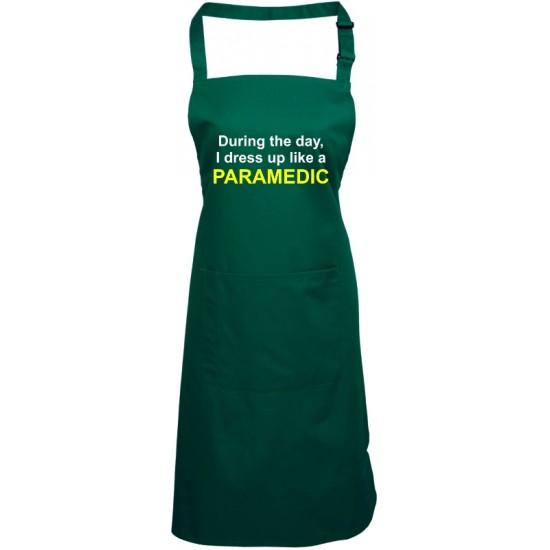 During the day, I dress up like a Paramedic / Doctor / Nurse etc. Apron (various Colours) During the day, I dress up like a Paramedic / Doctor / Nurse etc. Apron (various Colours)