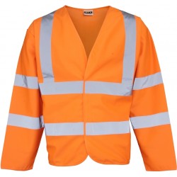 Hi Visibility Long Sleeve Jacket - Yellow or Orange - LIMITED STOCKS