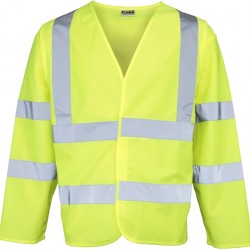 Hi Visibility Long Sleeve Jacket - Yellow or Orange - LIMITED STOCKS