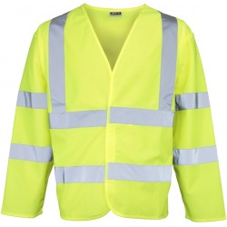 Hi Visibility Long Sleeve Jacket - Yellow or Orange - LIMITED STOCKS