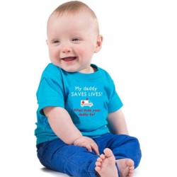 My Mummy / Daddy* Saves Lives, What does your  Mummy / Daddy do? Baby T-shirt - *personalised