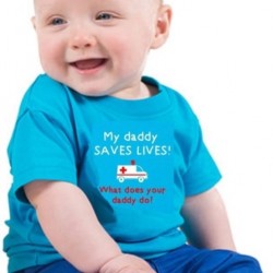 My Mummy / Daddy* Saves Lives, What does your  Mummy / Daddy do? Baby T-shirt - *personalised