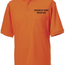 Search and Rescue - Heavy Duty Polo Shirt (Black, Red or Orange)