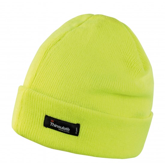 Insulated Yellow Beanie Hat 